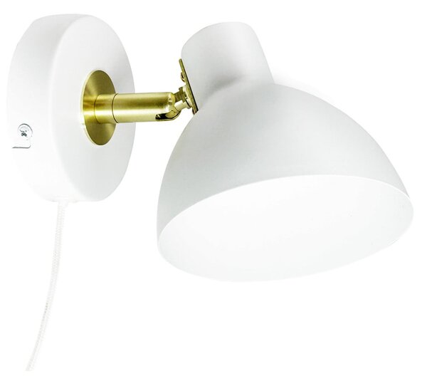 Lampa Ścienna Dyberg Larsen, Lilje, biały, salon, metal, design