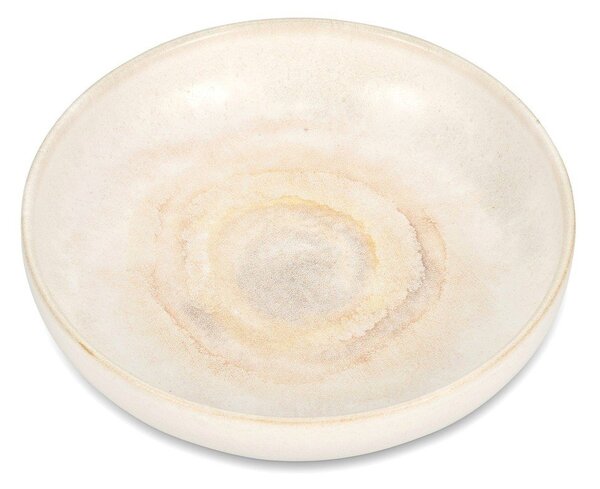Beżowy głęboki kamionkowy talerz ø 22 cm Aquarel – S|P Collection