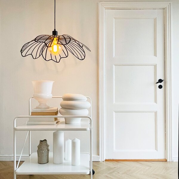 Lampa Wisząca Dyberg Larsen, Blumen, ściemnialny, czarny, salon, metal, design