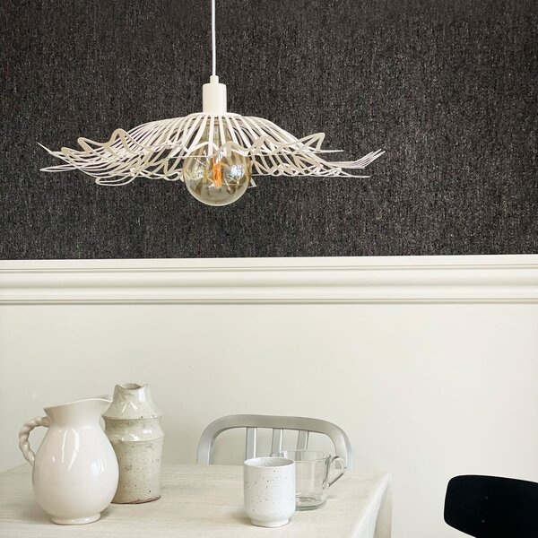 Lampa Wisząca Dyberg Larsen, Flora, ściemnialny, biały, salon, metal, design