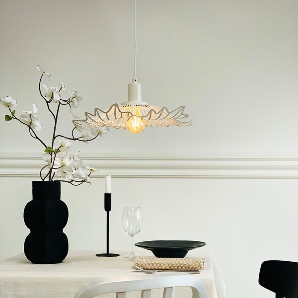 Lampa Wisząca Dyberg Larsen, Flora, ściemnialny, biały, salon, metal, design