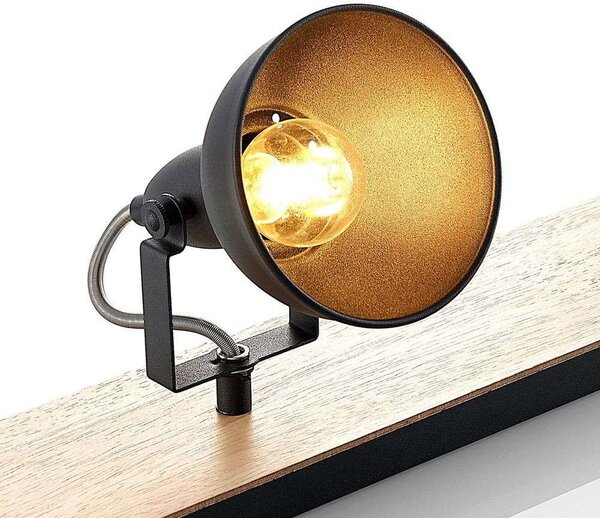 Lindby - Aylis 3 Lampa Sufitowa Black/Wood