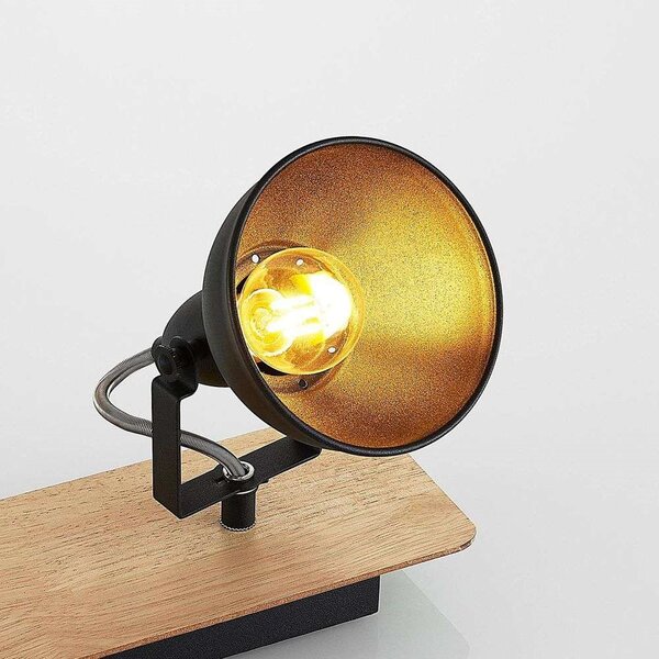 Lindby - Aylis 4 Lampa Sufitowa Black/Wood