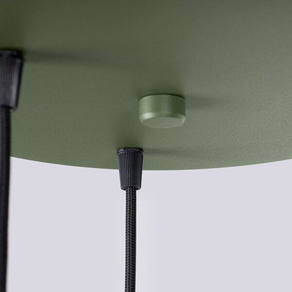 Zielona metalowa lampa wisząca ø 30 cm Niru – Sollux