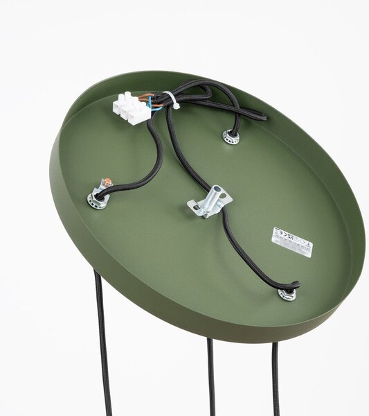 Zielona metalowa lampa wisząca ø 30 cm Niru – Sollux