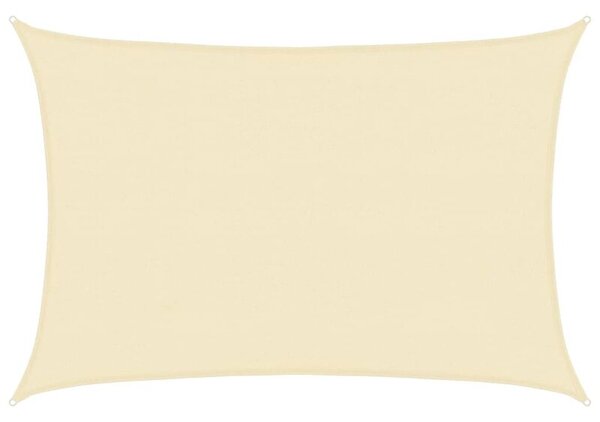 Żagiel przeciwsłoneczny, 160 g/m², kremowy, 4x5 m, hdpe