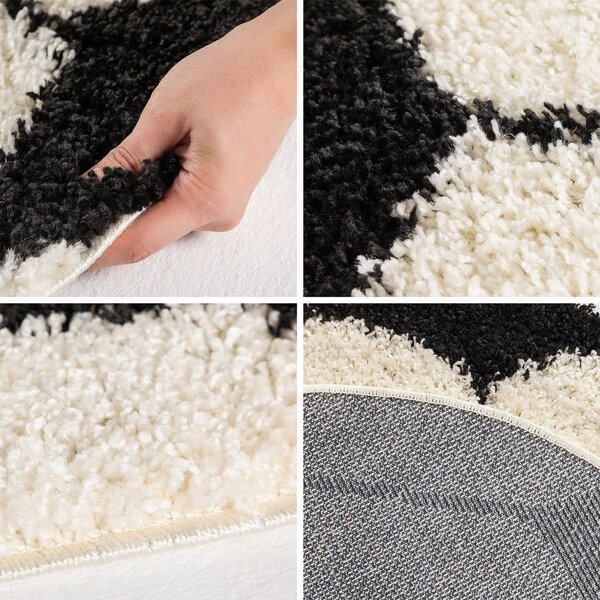 Czarno-kremowy dywan dziecięcy ø 100 cm Fun – Ayyildiz Carpets