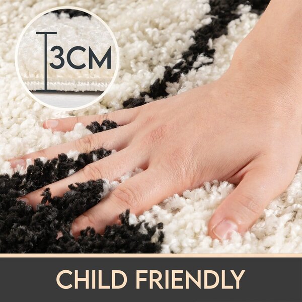 Czarno-kremowy dywan dziecięcy ø 100 cm Fun – Ayyildiz Carpets