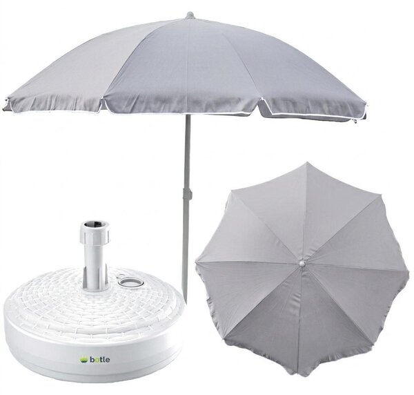 Parasol ogrodowy plaowy 240cm duy amany z podstaw stojak okrgy zestaw