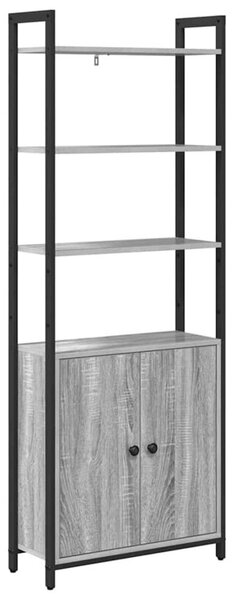 Szafka na książki szary sonoma 60 x 24 x 161 cm
