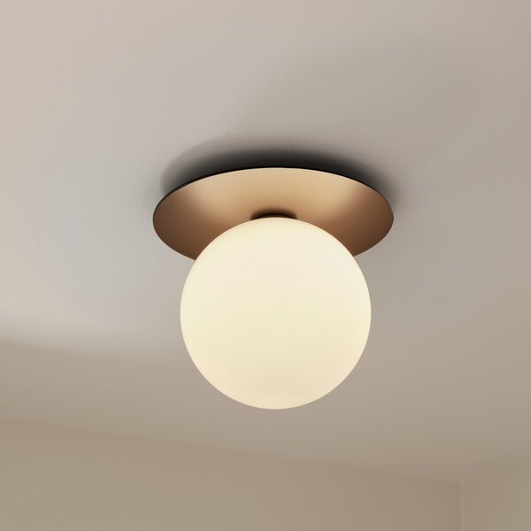 Lampa Ścienna Nuura Aps, Liila 1, ściemnialny, antyczny mosiądz, łazienka, szkło, skandynawski
