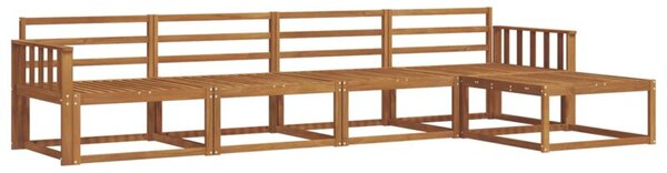 Zestaw sof na zewnątrz 5 szt. naturalny lite drewno akacji