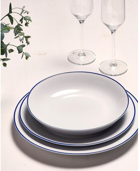 Biały porcelanowy talerz ø 27 cm Basic White – BonBistro