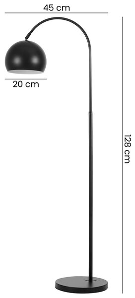 LAMPA STOJĄCA PODŁOGOWA CZARNA NEVO C1
