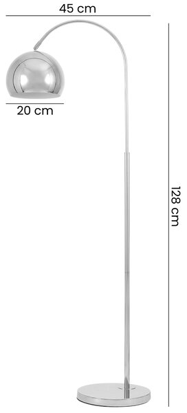 LAMPA STOJĄCA PODŁOGOWA CHROMOWANA NEVO C1