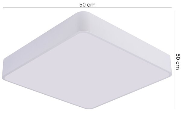 NOWOCZESNA LAMPA SUFITOWA PLAFON BIAŁY CUBO D50