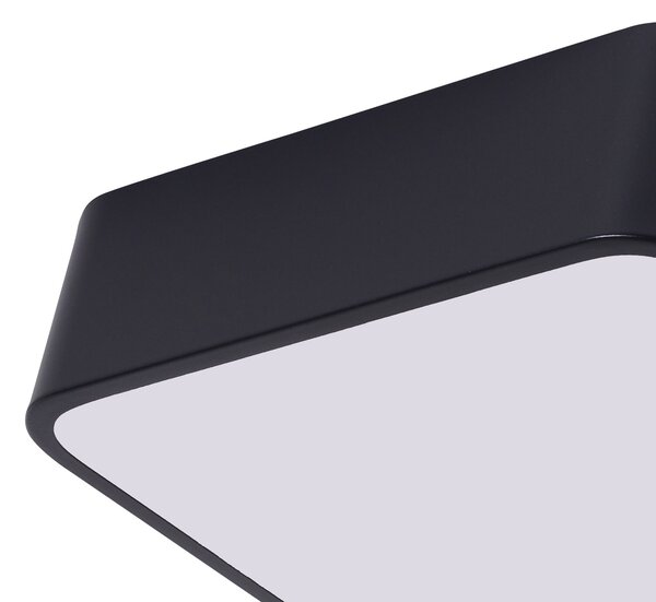 NOWOCZESNA LAMPA SUFITOWA PLAFON CZARNY CUBO D50