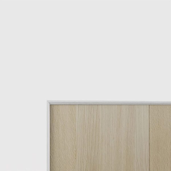 Komoda dębowa Elegant Wood II - wykończona w kolorze białym, czarnym lub naturalnym dębie lub jesionie