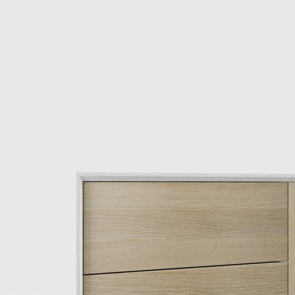 Komoda dębowa Elegant Wood I - trwała, elegancka drewniana komoda do biura, salonu