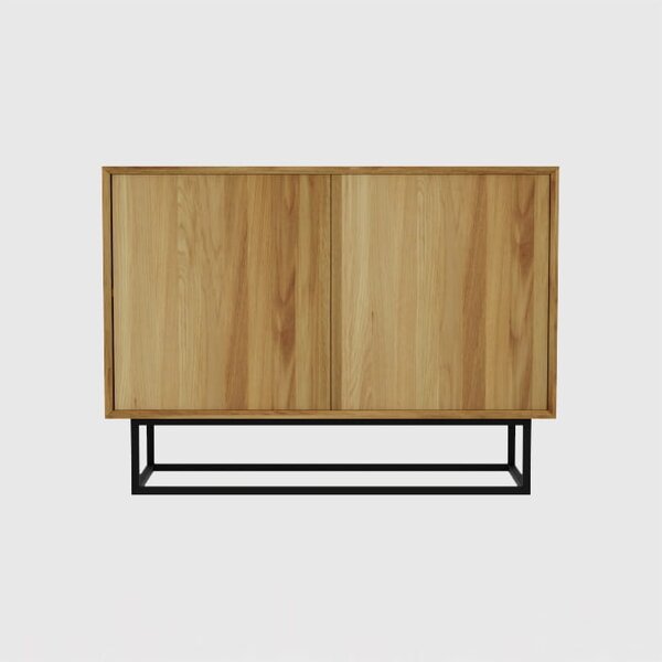Komoda dębowa Elegant Steel II do salonu