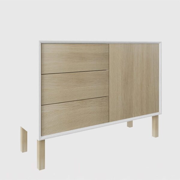 Komoda dębowa Elegant Wood I - trwała, elegancka drewniana komoda do biura, salonu