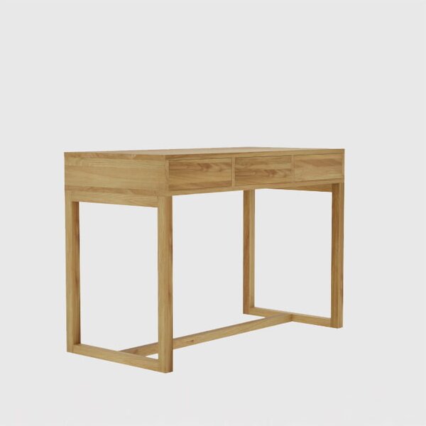 Biurko drewniane Easy Wood - solidne z szufladami do domu i biura