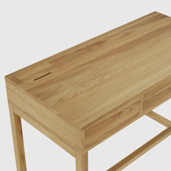 Biurko drewniane Easy Wood - solidne z szufladami do domu i biura