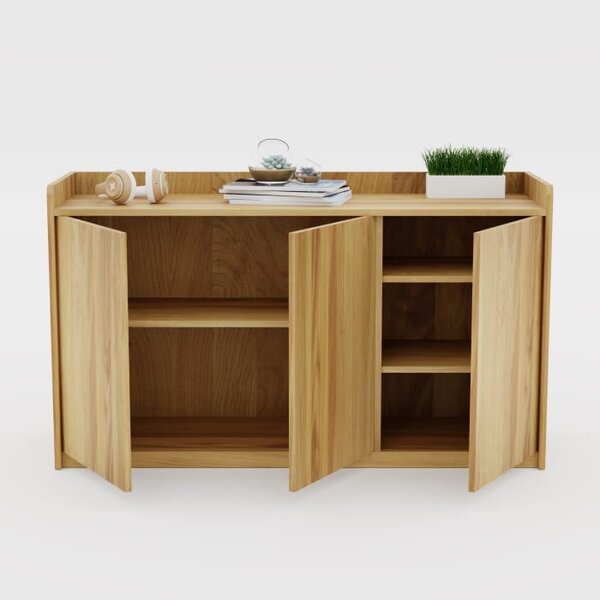 Komoda drewniana Vidi - designerska drewniana komoda do biura i salonu, z litego drewna