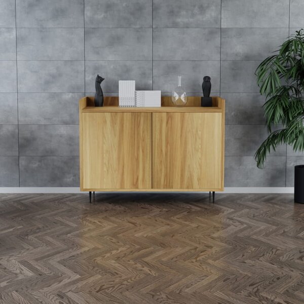 Komoda drewniana Rosso Style - dębowa komoda do biura, salonu, na dokumenty i napoje
