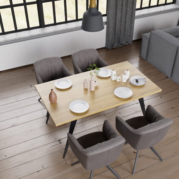 Stół dębowy Melody loft — stół industrialny