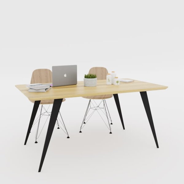 Stół dębowy Melody loft — stół industrialny