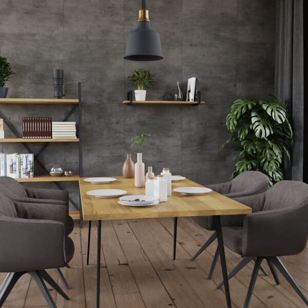 Stół dębowy Melody loft — stół industrialny