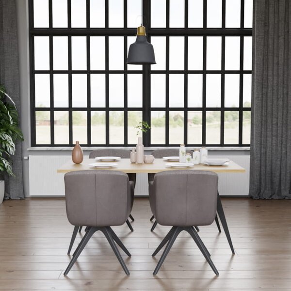 Stół dębowy Melody loft — stół industrialny