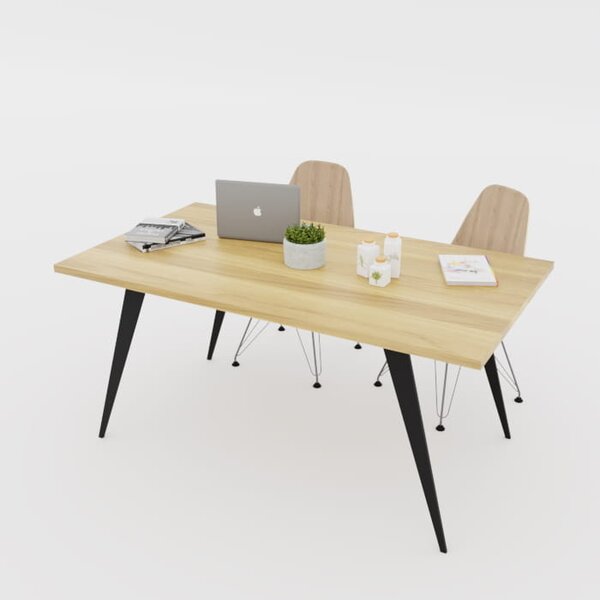 Stół dębowy Melody loft — stół industrialny
