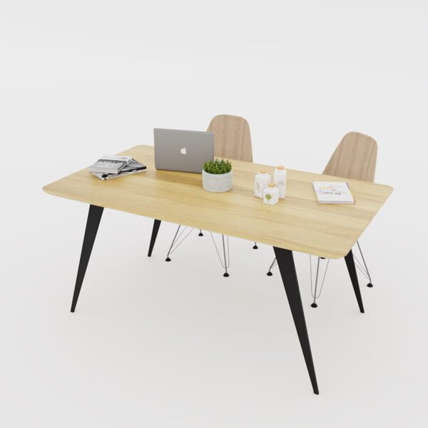 Stół dębowy Melody loft — stół industrialny