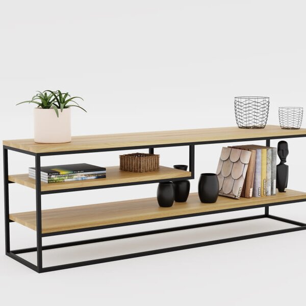 Industrialny Regał Harver – minimalizm w nowoczesnym wydaniu. Ozdobi loftowe i industrialne wnętrze