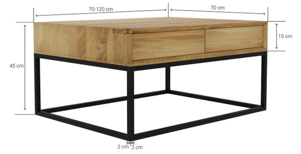 Stolik Kawowy loftowy Elegant