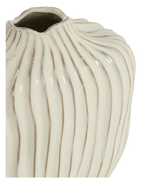 Kremowy ceramiczny wazon (wysokość 30 cm) Vechhia – Light & Living