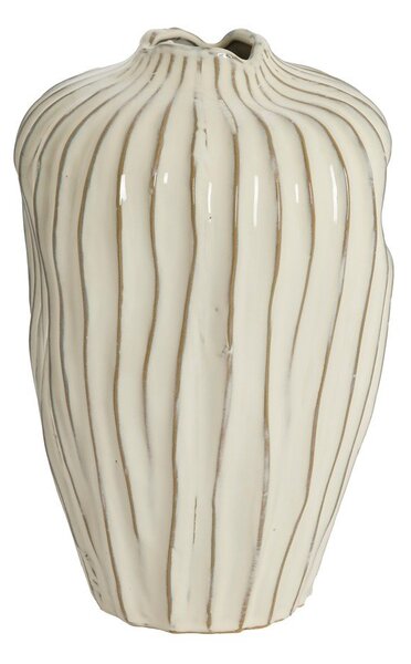 Kremowy ceramiczny wazon (wysokość 30 cm) Vechhia – Light & Living