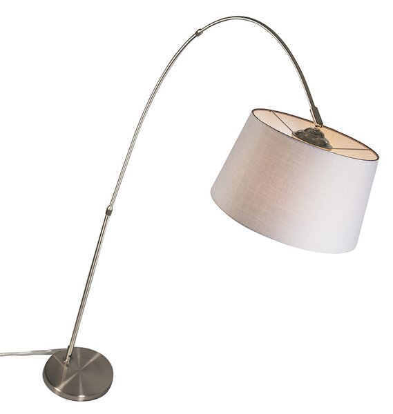 Inteligentna lampa łukowa ze stalowym kloszem szarym w tym WiFi A60 - Arc Basic