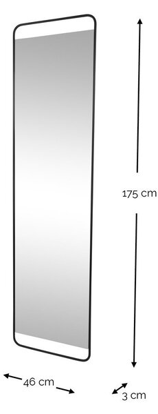 Lustro ścienne 46x175 cm Rex – Spinder Design