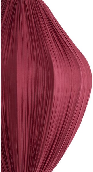 Bordowa lampa wisząca z tekstylnym kloszem ø 12 cm Verita – Light & Living