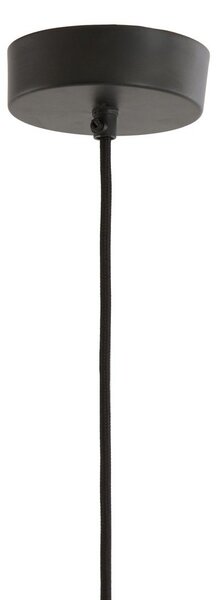 Bordowa lampa wisząca z tekstylnym kloszem ø 12 cm Verita – Light & Living