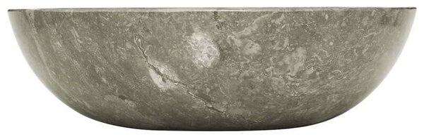 Umywalka, szara, Ø40x12 cm, marmurowa