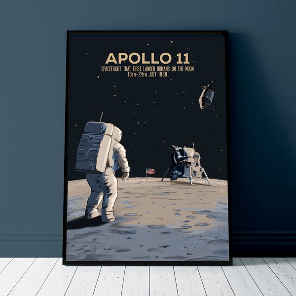 Plakat - Podbój Kosmosu - Apollo 11