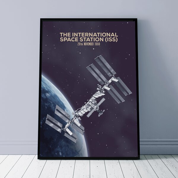 Plakat - Podbój Kosmosu - Międzynarodowa Stacja Kosmiczna