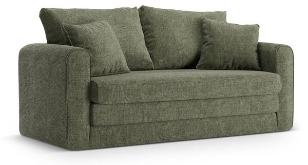 Zielona rozkładana sofa 158 cm Lido – Micadoni
