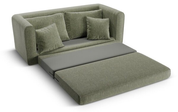 Zielona rozkładana sofa 158 cm Lido – Micadoni
