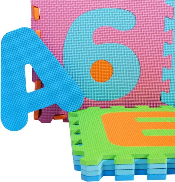 Piankowa mata dla dzieci PUZZLE, 86 części, wielokolorowa Spielwerk