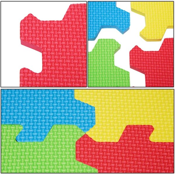Piankowa mata dla dzieci PUZZLE, 86 części, wielokolorowa Spielwerk